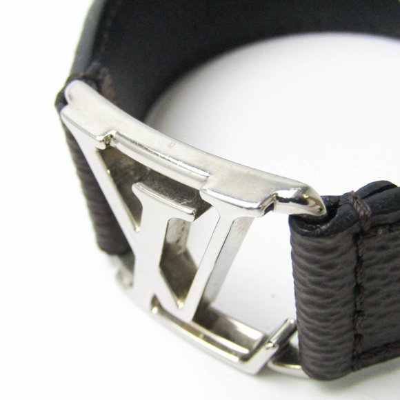 Louis Vuitton Hockenheim Bracelet M6141 Metal,Monogram Bangle Brown,Silver - Picture 7 of 12